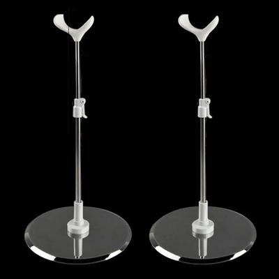 Stainless Steel Doll Display Stand Adjustable Figure Models Holder  Dolls Accessories