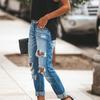 Women's Fashion Casual Summer Spring Ripped Denim Trousers Pants & Capris