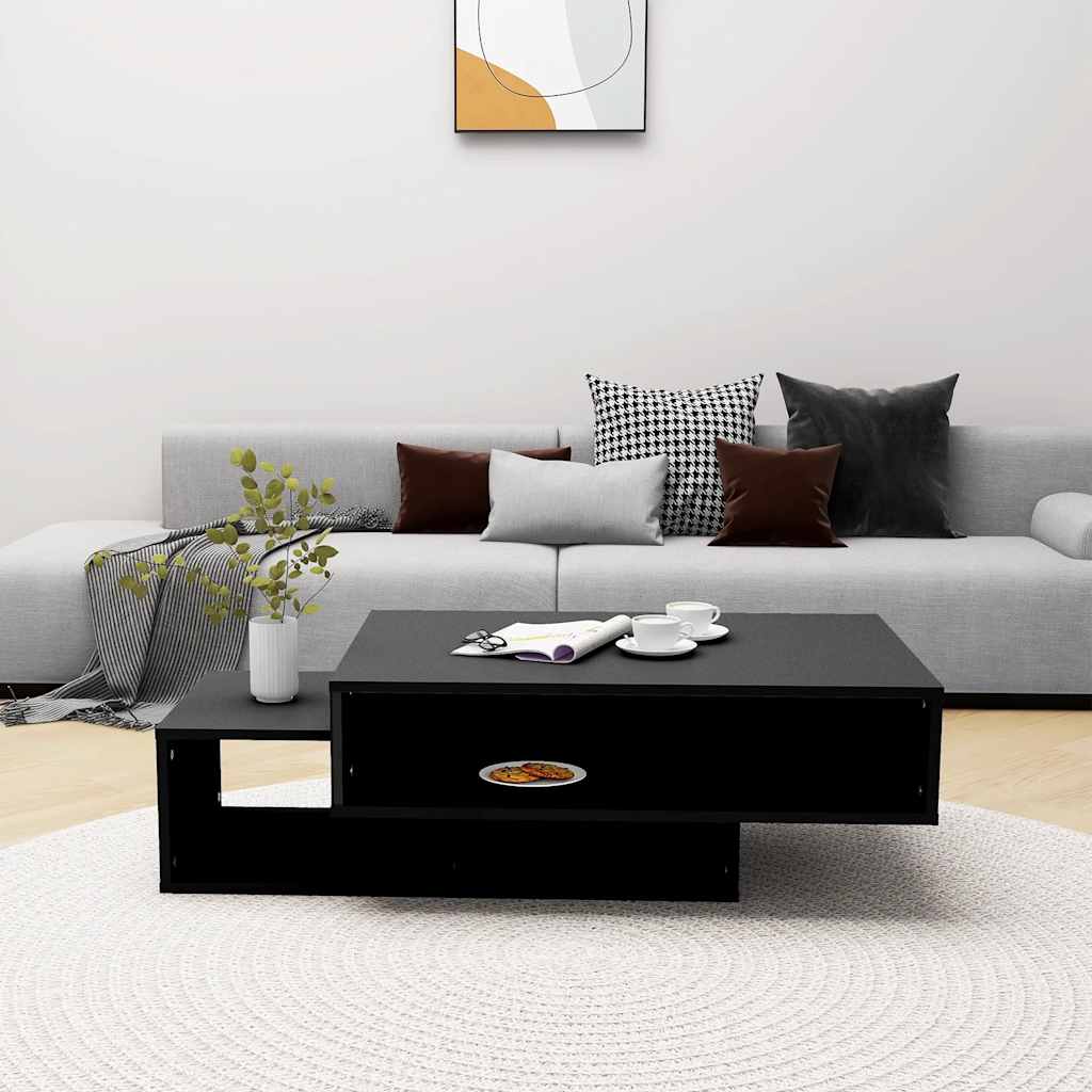 Coffee Table Black 105 X 55 X 32 Cm Engineered Wood