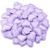 50PCS 35mm Diameter Satin Heart Petals Soft Texture Sponge Satin Material Wedding Petals Decoration Heart Shape