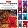 16*24cm Ours en Peluche Rose Artificiel Multicolore Cadeau Romantique Saint-Valentin Ours Fleur Mère Jour Ours Fleur Éternelle
