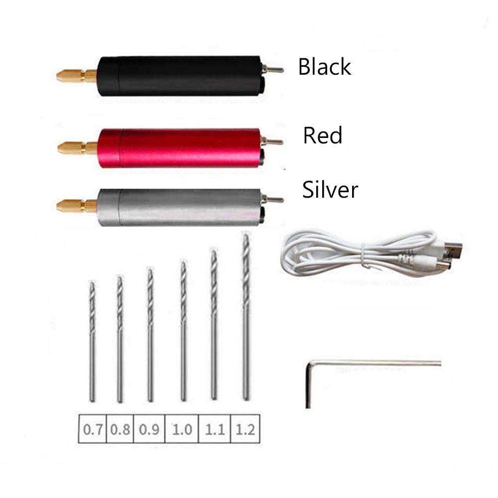 Micro Jewelry Making Engraving Pen Electric Grinder USB Drill Metal Hole Punch Machine Electric Hand Drill DIY Drilling