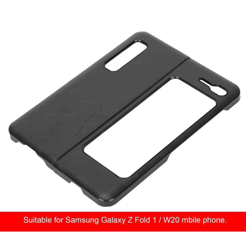 Mobile Phone Leather Case AllInclusive AntiFall Protective Cover for Fold 1 W20(Black )