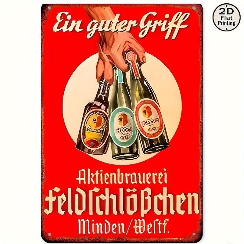 Decorative Metal Beer Sign 30x20cm