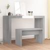 Sonoma Grey Toilet Stool 70x35x45 Cm Engineered Wood