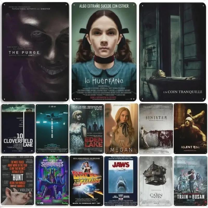 Klassischer Horrorfilm Metall Alte Filme Vintage Blechschild Dekoration Garage Club Werkstatt Man Cave Bar Hotel Café Wanddekoration