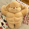 Creative Funny Muscle Poodle Doll Plush Toy Fierce Boyfriend Pillow Girl Doll