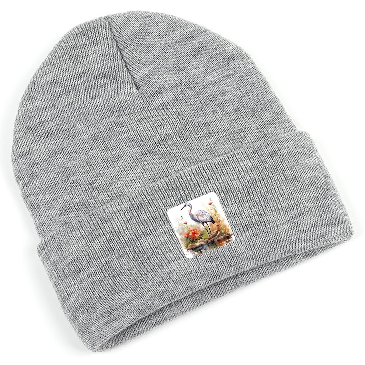 Шапка бини Crane Rill зимняя вязаная — фото 15