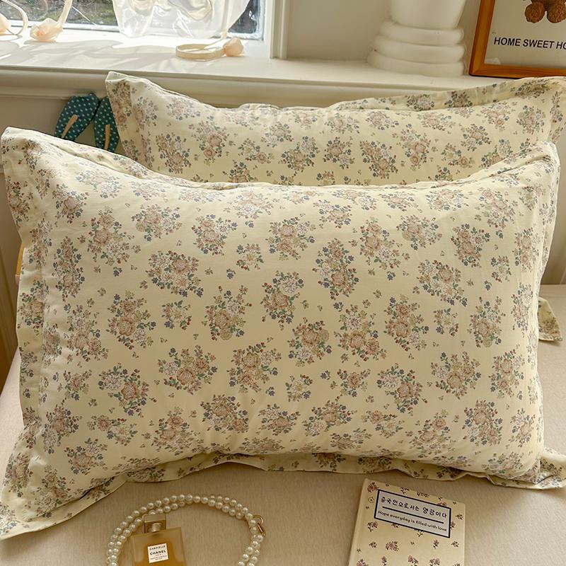 100% Baumwolle Kissenbezug Set - Zwei Stück: Einzeln 40x60cm, Extra Groß 48x74cm, Kernbezug 50x80cm