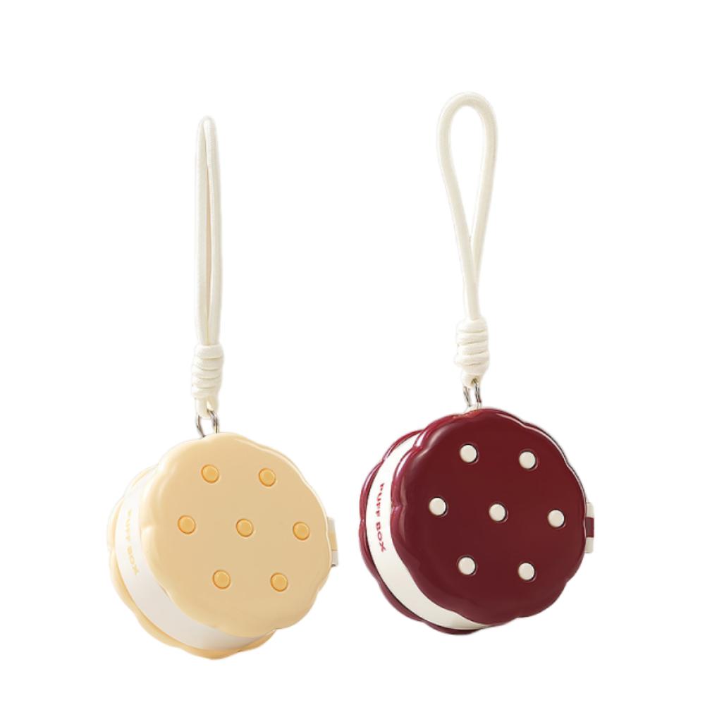 1/2/3Pcs Cookie Shape Powder Puff Storage Box Multifunctional Dustproof Case  Portable Use