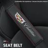 2PCS Printed Logo Car Safety Belt Pads Shoulder Cover for Cadillac Escalade CTS CT5 XT5 XTS XLR BLS SLS STS ATS XT4 CT4