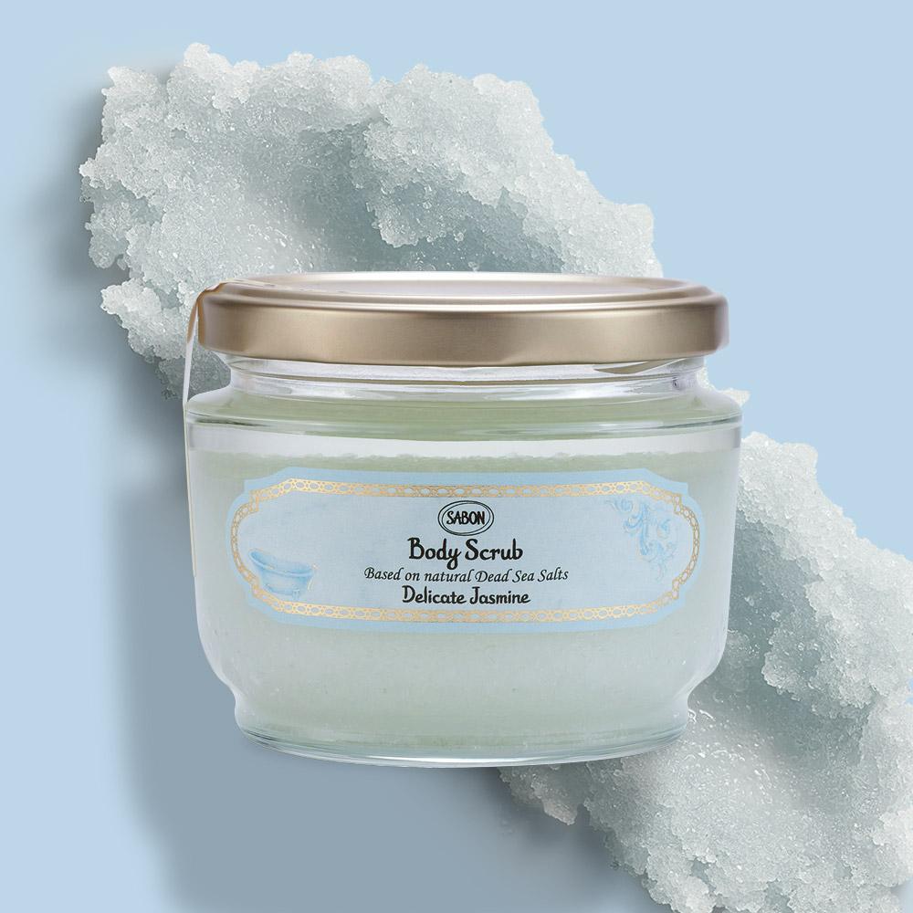 [Sabon] Скраб для тела «Жасмин» 320 г + Бесплатная деревянная лопатка
