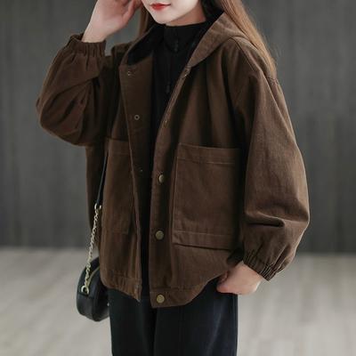 Winter Gepolsterte Warme Baumwolle Gefütterte Jacke Frauen Gesteppte Kapuzenparka Lose Langarmshirts Vintage Casual Femme Kleidung