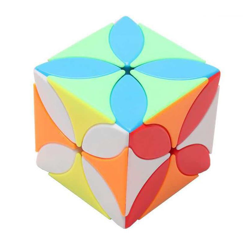 Professioneller vierblättriger Klee Speed Cube Schwierige herausfordernde Gehirnjoggel Rätsel Lernspielzeug für Kinder Schüler Erwachsene
