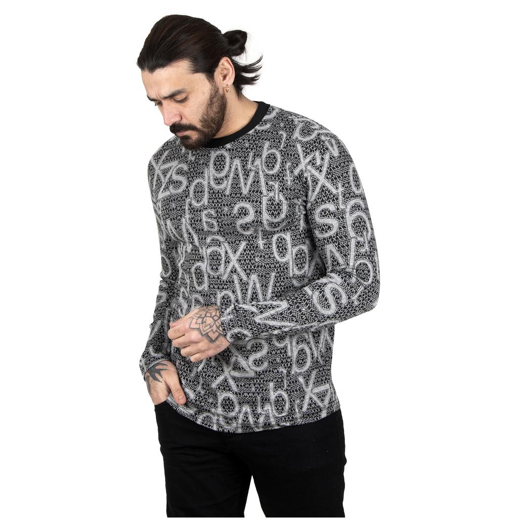 

Мужской свитер DeepSEA New Season Crew Neck из лайкры с рисунком 2303106