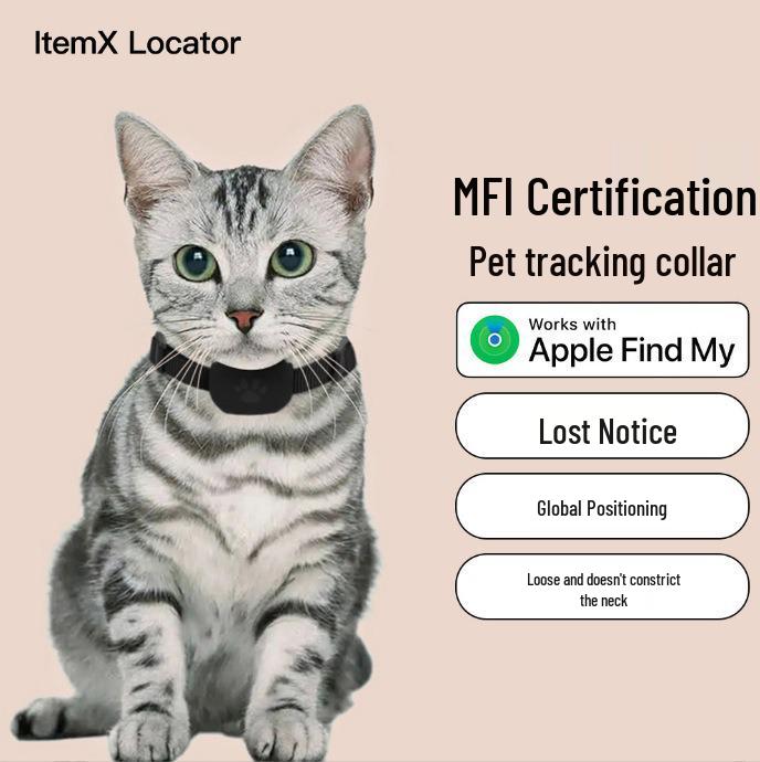 Pet Location Tracker Collar for Cats & Puppies - Anti-Lost Global Locator for iOS
