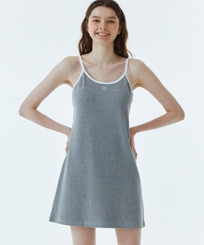 RAVEROUS Rvs Sleeveless Dress Melange Grey