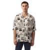 Mens Photograph Relaxed Fit Short-Sleeved Shirt