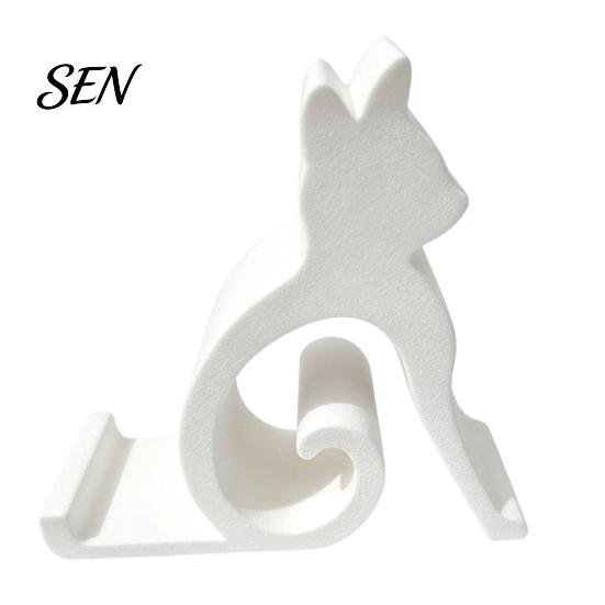 Cell Phone Stand for Cat Lovers Cute Mobile Holder Stand, Desktop Mount Desk Office Universal Bedroom, 3D Printed Stable Diagonal Support Smartphones
