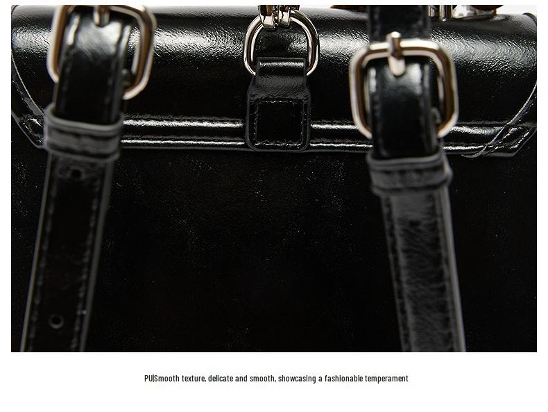 2025 New Autumn Women's Preppy Backpack: Versatile, High-End, Sweet Small Square Handbag