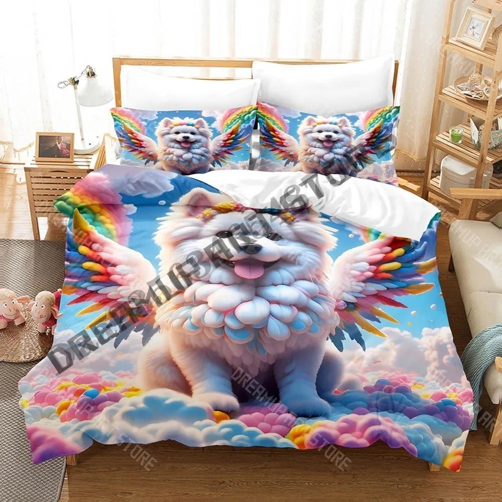 3D Print Art Clouds And Animals Tiger Bedding Set Single Twin Full Queen King Size Bed Set Adult Kid Bedroom Duvetcover Set