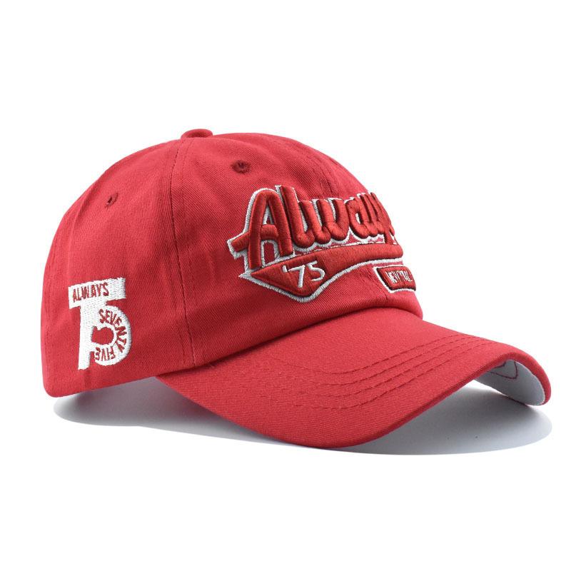 2026 Spring/Summer Unisex Cotton Baseball Cap Vintage Washed with Alphabet ALWAYS Embroidery - Hip-Hop Inspired Snapback Design