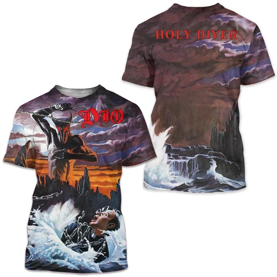 DIO Heavy Metal Rock Band Limited Edition 3D All Over Print T-shirt XXL