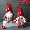 AEE4-Christmas Gnomes Christmas Gnome Cute Faceless Doll Hooded Forest Old Man Doll Home Plush Desktop Ornaments