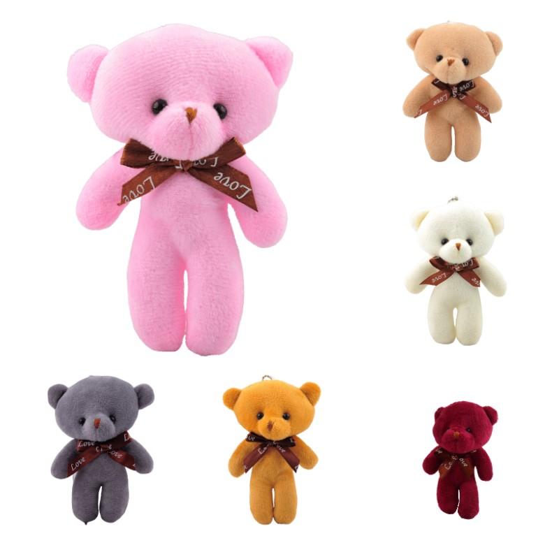Teddy Bear Plush Toy Keychain Keyring Pendant Stuffed Doll Gift Kids Girlfriend