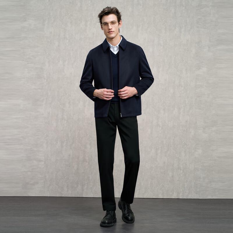 EMZ Men's Wool Blend Business Casual Jacket