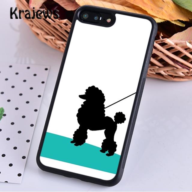 Krajews Life Is Better With A Poodle Silhouette Phone Case Cover For iPhone 17 Air 16 15 14 Plus 11 12 13 Pro Max