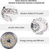 Modern K9 Crystal Led Ceiling Light Indoor Luxury Chandelier Windmill Designed Dining Room Plafon Living Room Decor Lamp Lustre