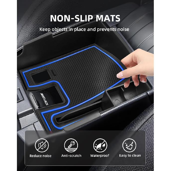 Armrest Organizer for 2019-2026 Toyota Corolla & 2022-2026 Corolla Cross with Removable Rubber Mat, Center Console Tray Custom for Toyota Corolla