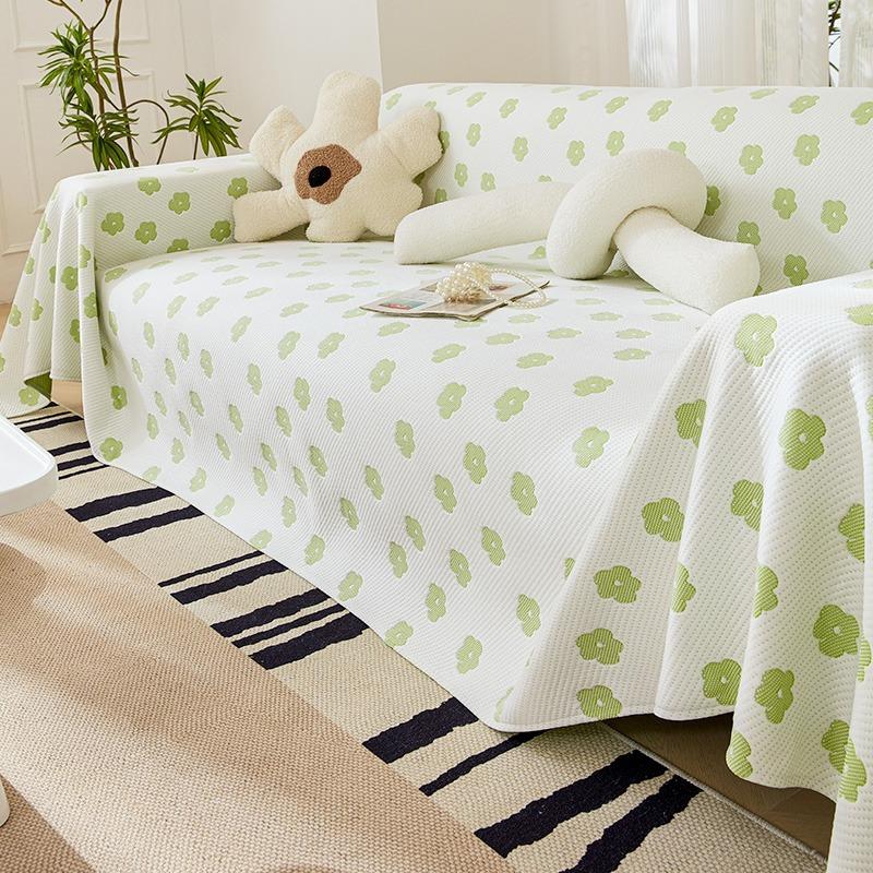 Summer Sofa Cover Cloth Ice Silk Cool Simple Modern Summer Sofa Slipcover Cool Pad Living Room Backrest Sofa Cover Towel