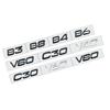 3D Car Styling Chrome Metal Black Silver Sticker Tail Emblem Rear Decal Letter Logo For Volvo T4 T5 T6 T8 B3 B4 B6 B8 V40 XC60