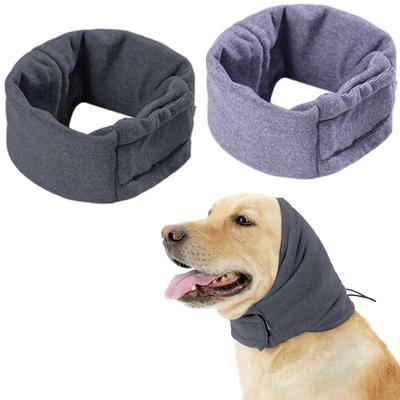 Hunde-Snood Hundefrisur Ohrenschützer Geräuschdicht Waschbar Hunde-Hals- und Ohrenwärmer Ohrenwickel zur Linderung von Feuerwerksangst Beruhigung für Hunde