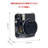 Protective Camera Case for Fujifilm Instax Mini 99 Instant Custom Fit PC Clear Case with Adjustable Shoulder Compact Carrying Storage Camera, Strap,