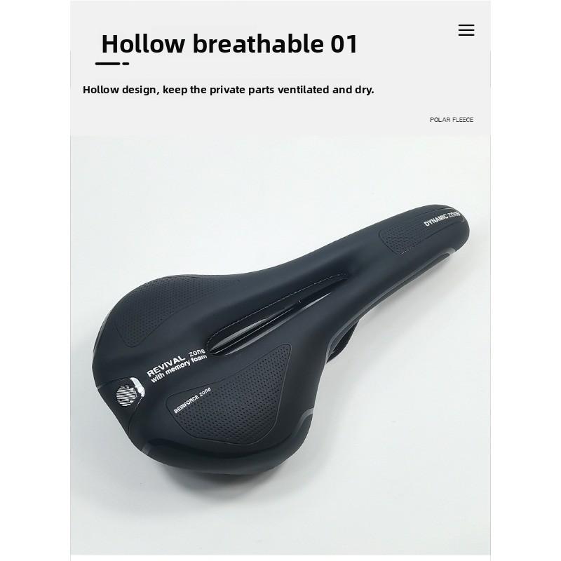 Bicycle Saddle Mountain Bike Road Bike Seat Cushion Hollow and Breathable Comfortable Racing Bike Seat