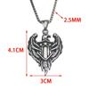 Necklace Pentagram Punk Retro Captain America Eagle Style Pendant