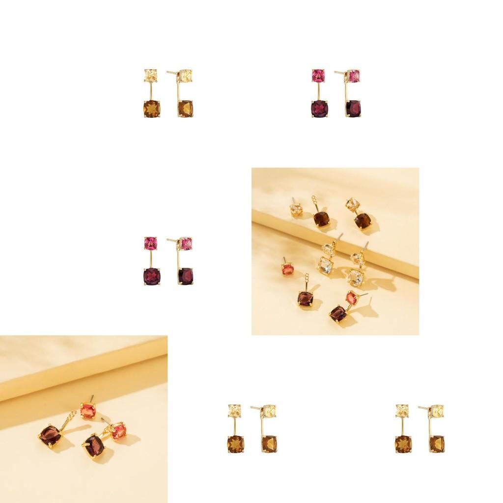 Classic Square Zircon Earrings For Women Elegant And Timeless Jewelry Piece