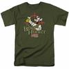 26 Hagar The Horrible Bierjäger T-Shirt Herren Lizenzierter Comic-Tee Militärgrün Unisex T-Shirt