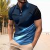 Men's Summer Leisure Culture Breathable Short Sleeved Shirt Top