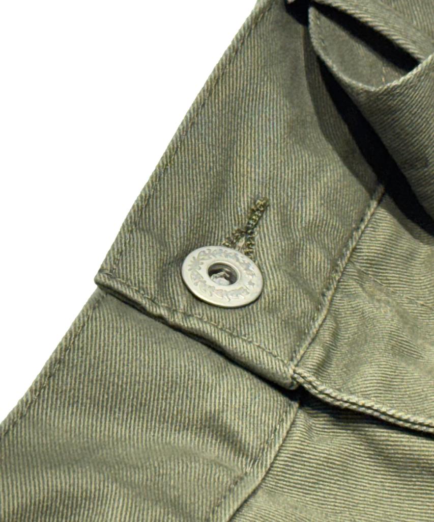 STIGMA Washed Belt Curved Pants Khaki