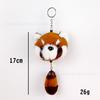 Lindo Juguete de Peluche de Gato Chirriante Llavero Creativo Dibujos Animados Colgante de Bolso Muñeco