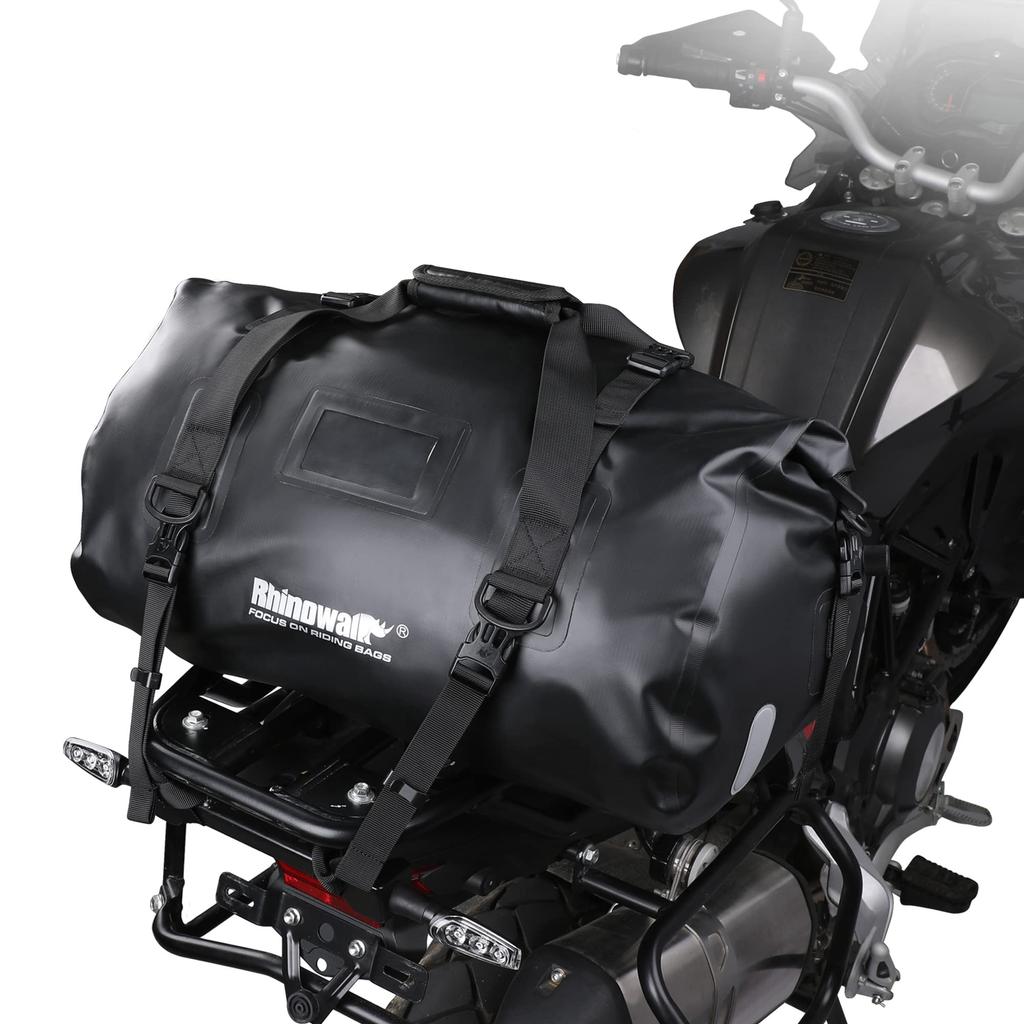 Rhinowalk Motorcycle Seat Dry Completely 45L Large Touring Carrier Air Valve Shoulder Belt Reflective Tape Easy to For Outdoor Motorcycle Dry Pack