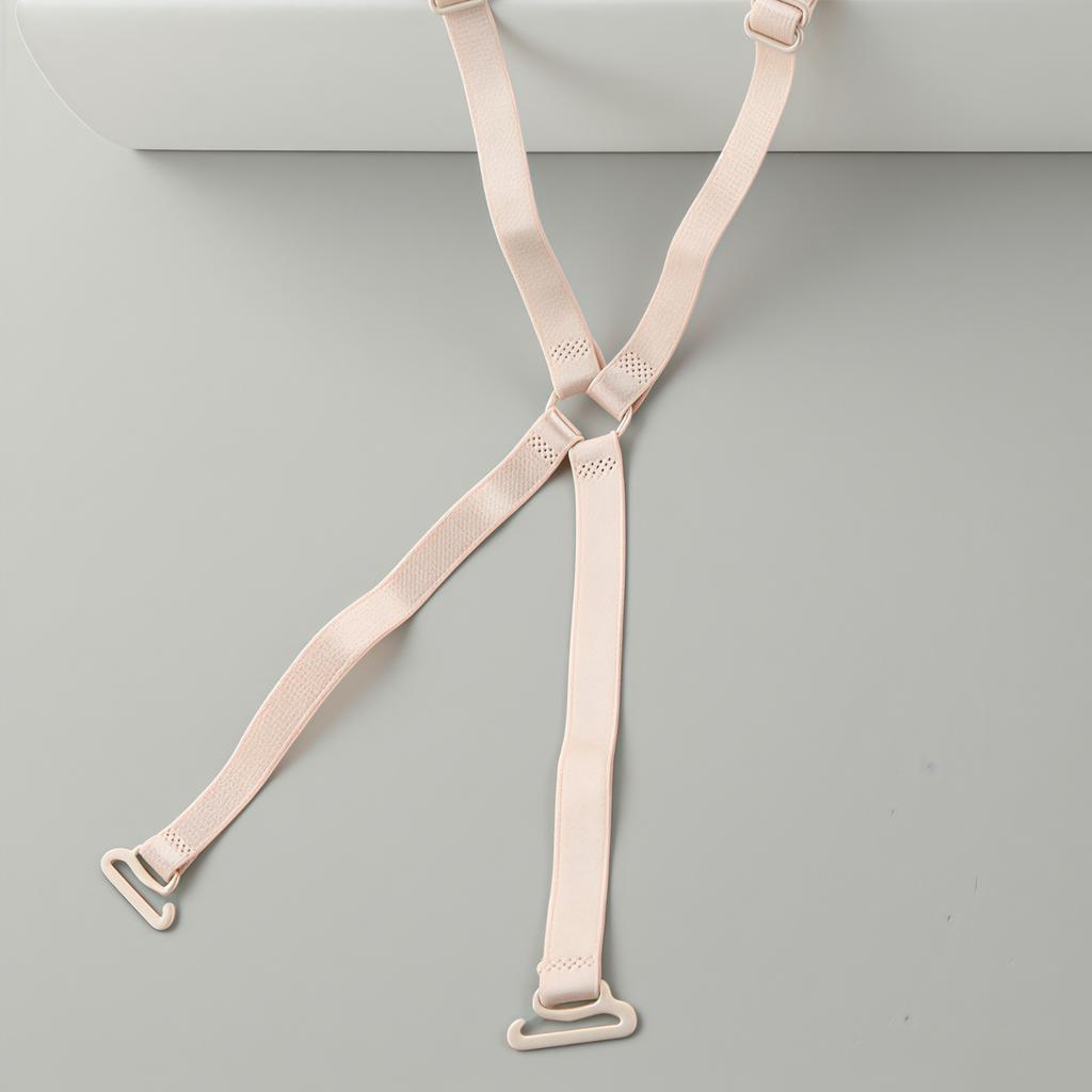 Adjustable X Back Bra Straps Invisible Replacement Bra Straps Cross Back Design Detachable Shoulder Straps for Bras and Tops