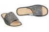 Gray women's slippers "Rozeta", comfortable women's slippers 42