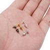 20-50pcs/lot 3/4/5/6mm Pin Findings Stud Earring Basic Pins Stoppers Connector For DIY Jewelry Making Accessories Supplies