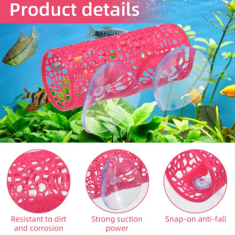 Kampffisch Ruhe-Tunnel Versteck Höhle Aquarium Dekor Zubehör Fischbecken Ornament für Kampffisch Unterschlupf Sicherer Ruheplatz & Wasserlandschaft Dekor