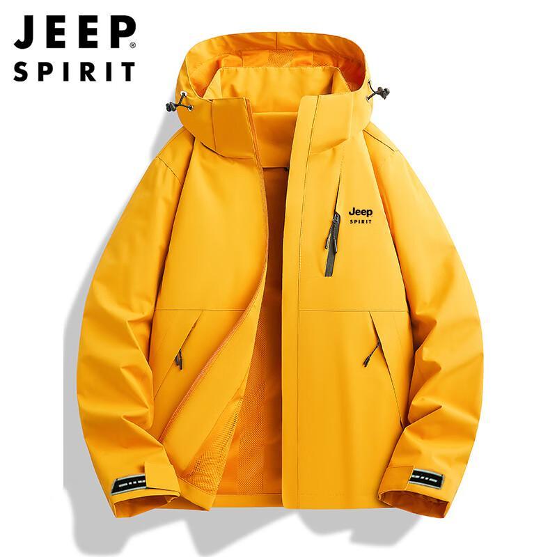 JEEP SPIRIT Unisex Outdoor Windbreaker Jacket